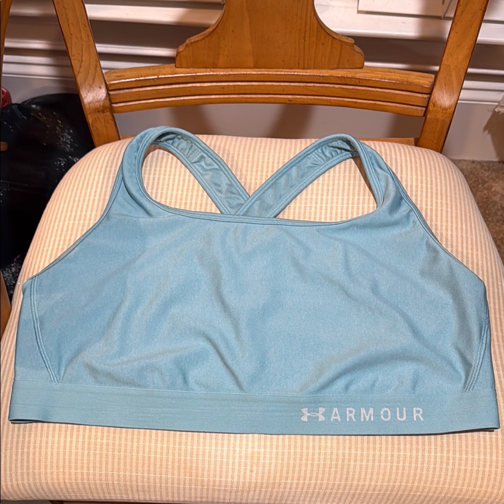(2) Under Armour Women's Teal Sports Bra